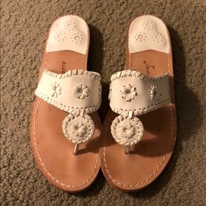 Worn twice white jack rogers sandals